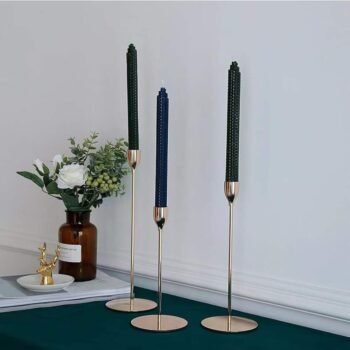 Gold Cone Candlesticks