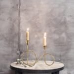 Twisted Brass Style Candlesticks
